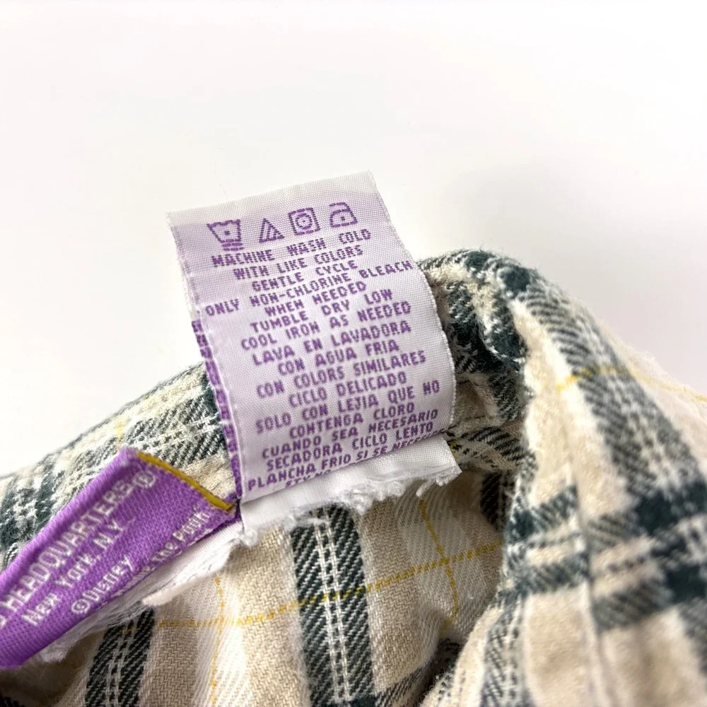 VTG‎ Y2K Winnie the Pooh Flannel Shirt Kids Toddler 3T Embroidered Turtle Green